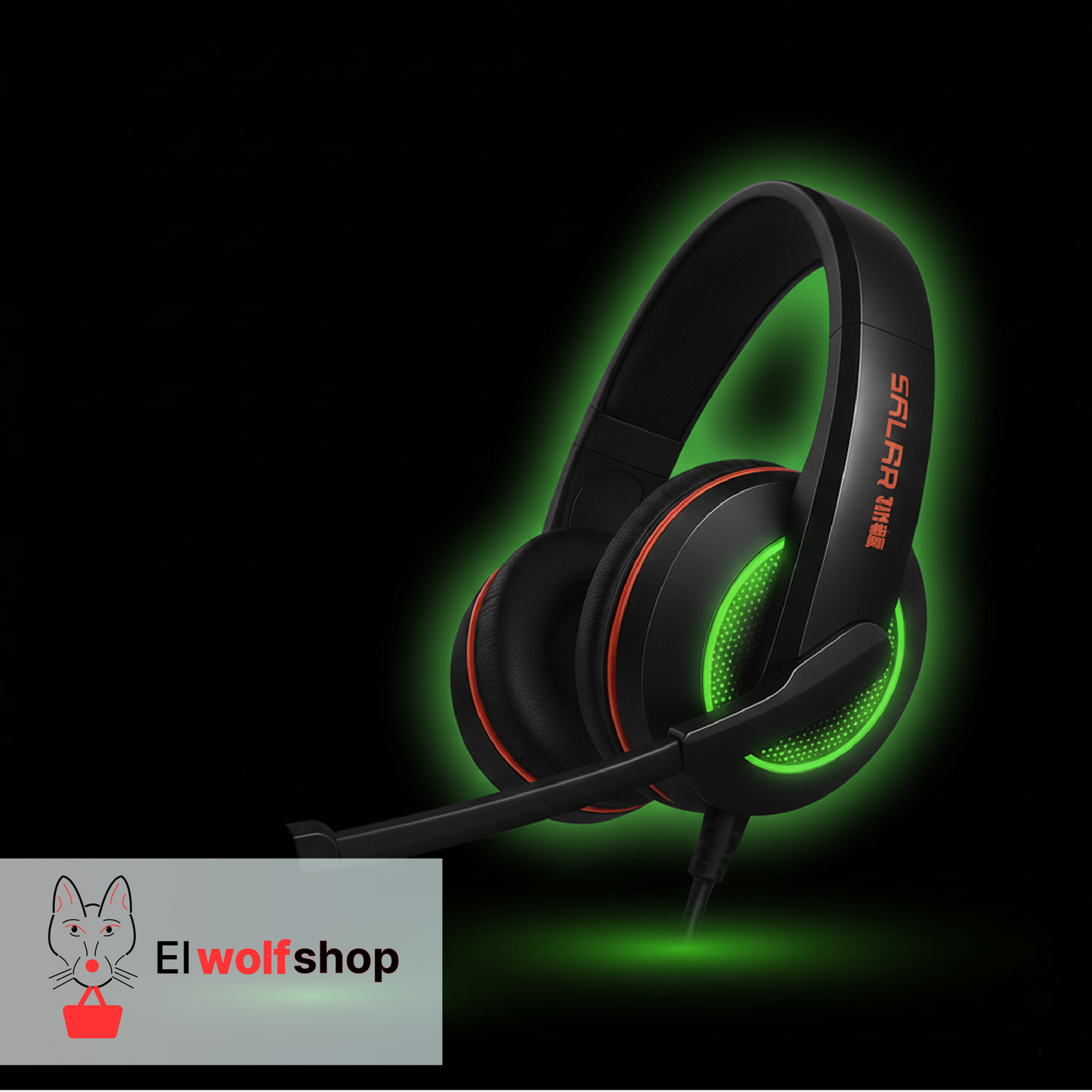 Auriculares Gamer con Micrófono, Ilumina