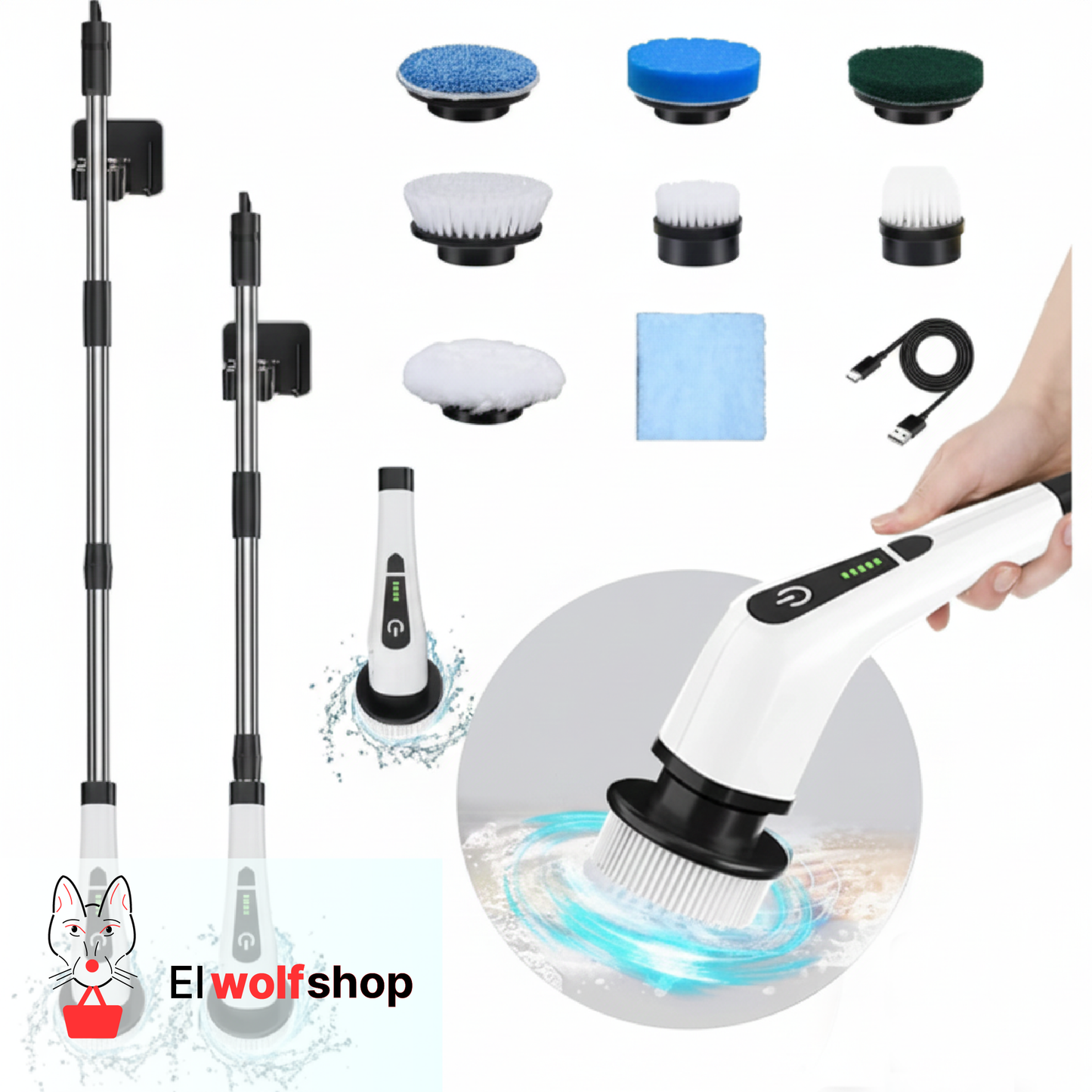 Cepillo Limpiador Inalámbrico 7 en 1