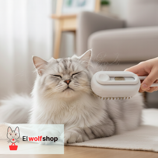 Cepillo de Vapor para Gatos y Perros