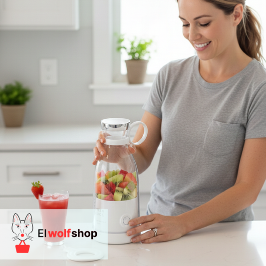 Botella Licuadora Recargable Portatil