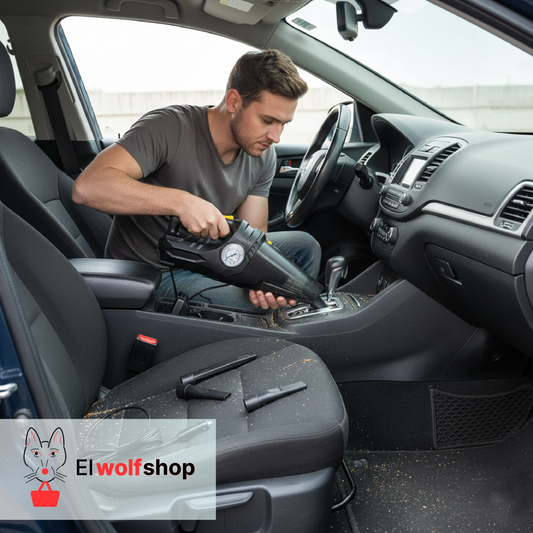 Aspiradora Para Auto Potente Con Inflado